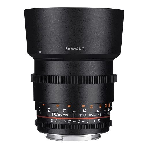 Samyang MF Videoobjektiv 85mm T1,5 Video DSLR II Canon EF, 1021556