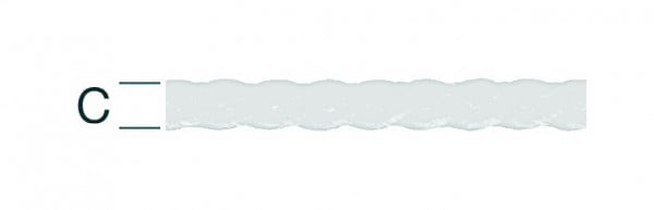 Vormann PP-Seil rundgeflochtet 10mm, weiß, VE: 100 Meter, 008404100W
