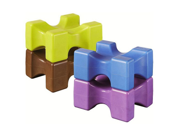 Growi Cavaletti-Block Mini-Cube, Farbe: braun, 10093114