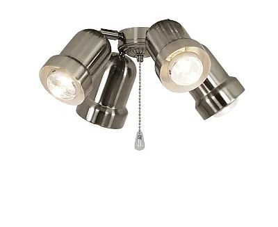 CasaFan Deckenventilator Leuchte 4 Chrom gebürstet, 1045