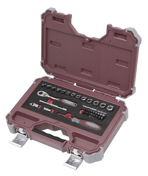 Kraftwerk PRO LINE Steckschlüssel-Satz, 1/4", 36-teilig, 204.201.011