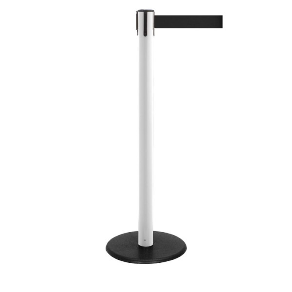 Stein HGS Personenleitsystem -P-Line Famous-, weiß, schwarz, mit magnetischem Gurtendstück, Gurtlänge: 2,3 m, 12802-0304