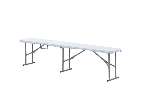 Sanotechnik Klappbank weiß 183x28x43 cm, BG180, 9002827056445