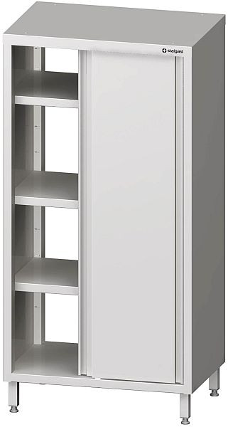 Stalgast Durchreiche-Hochschrank mit Schiebetüren, 1100x500x1800 mm, verschweißt, VHK11511