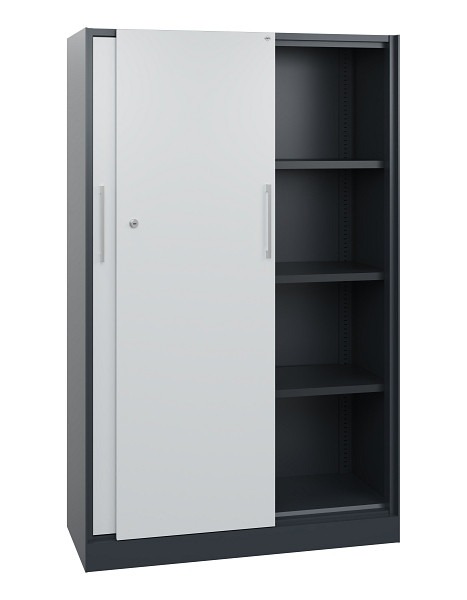 C+P Schiebetürenschrank Asisto, H1635xB1000xT435mm, 7016/7035, 142012-000 S10068