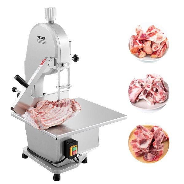 VEVOR Fleischbandsäge Knochensäge 1800W Knochenschneidemaschine Tischgerät, TMSJGJ2200WLQU3B4V2