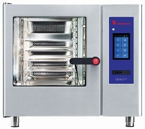 Eloma GENIUS MT 6-11 Heißluftdämpfer 400V / 11kW, Elektro, Linksanschlag, LED/Dreifach, autoclean, Multi-Öko, Tür einstufig, EL6113029-2A