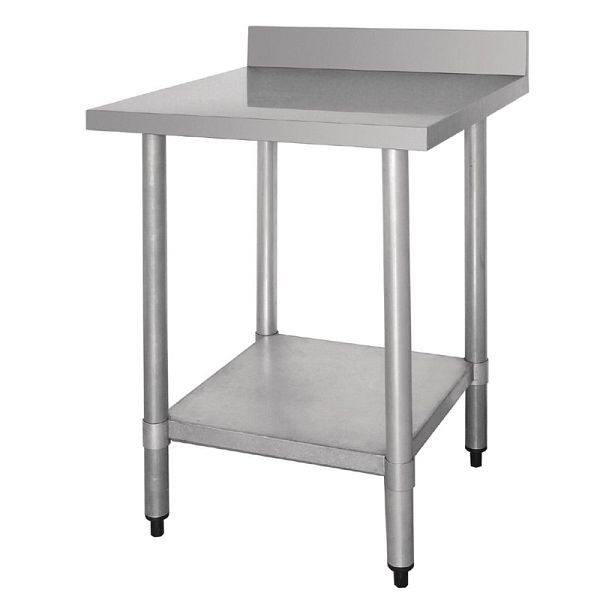 Vogue Arbeitstisch mit Aufkantung und Regalboden 60 x 60cm, T379