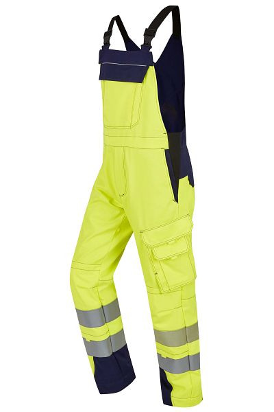 ROFA Latzhose 2352, Größe 102, Farbe 354-leuchtgelb-marine, 2652352-354-102