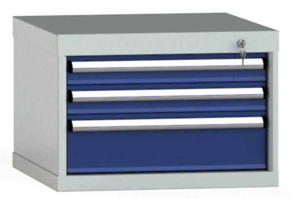 KLW Schubladenschrank 400 x 572 x 605 mm H x B x T, Einbaumaß: 300 mm, Einteilung: 27x27 Einheiten, EA / 100 kg, SEA0400-03EP-001