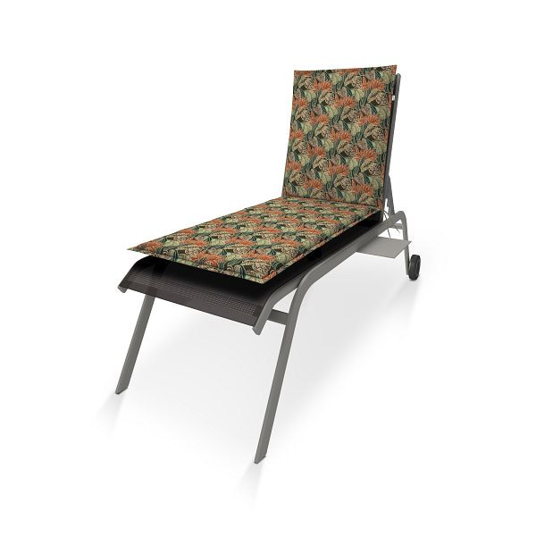 doppler Rollliege LIVING ca. 195x60x6 cm, grün, Blätter, 5142154144