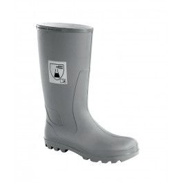 DS SafetyWear Hypalon- Chemikalienschutzstiefel, 37cm Schafthöhe, hellgrau, Größe 39, VE: 5 Paar, HYP-ST-39