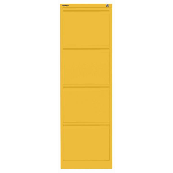 Bisley Hängeregistraturschrank, einbahnig, 4 HR-Schubladen, 642 sunflower, 3643642