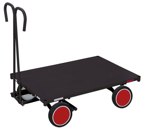 VARIOfit Handpritschenwagen ohne Bordwand, Außenmaß: 1.120 x 700 x 1.200 mm, RAL 7016 anthrazitgrau, Radsatz: Vollgummibereifung, zu-05101/AG