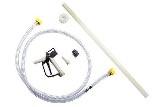 DENIOS Zubehörset Fassentleerung für Druckluft-Membranpumpe 1" aus PP / TF, 123288