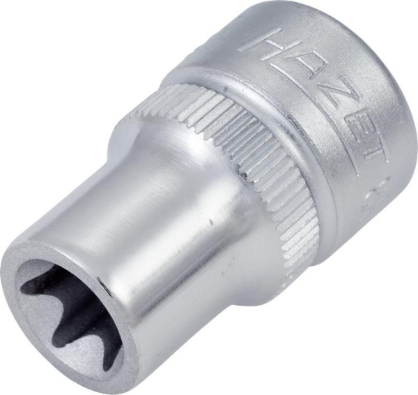 Hazet Steckschlüsseleinsatz TORX®, Vierkant hohl 10 mm (3/8 Zoll), Außen TORX® Profil, E10, Mit Rändelung, 880-E10