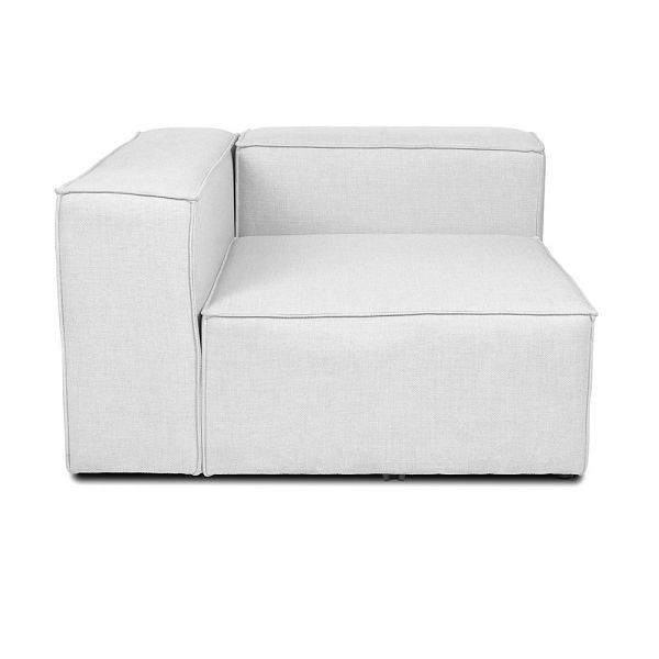 HOME DELUXE Modulares Sofa VERONA Linkes Ecksofa - hellgrau, 49383
