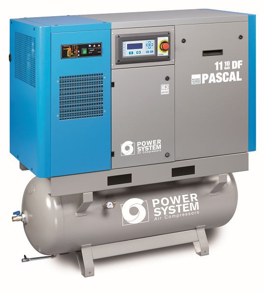 POWERSYSTEM IND Schraubenkompressor Industrie mit Trockner, Powersystem PASCAL 11 - 10 bar 270 L Tank, 25210910