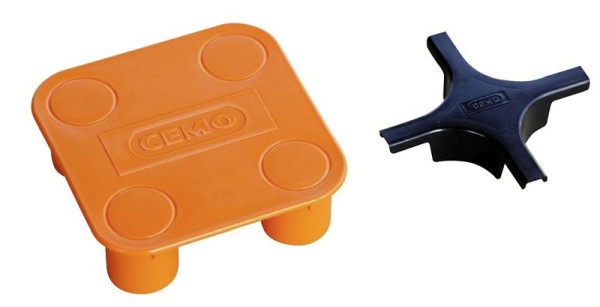 Cemo Kreuzverbinder, Maße: 11,5 x 11,5 x 3,5 cm, 10723, 4052886343050