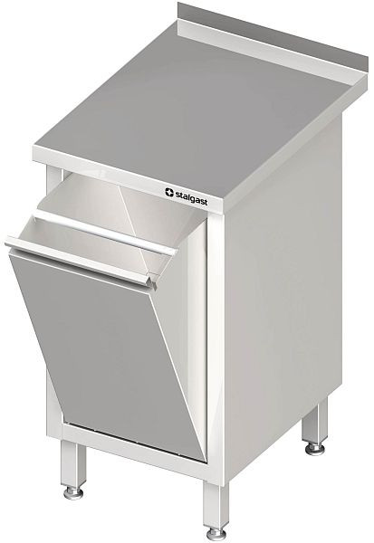 Stalgast Arbeitsschrank mit Abfallkipper, 450x700x850 mm, ohne Aufkantung, verschweißt, VAS04709