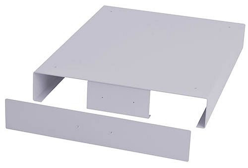 Bedrunka+Hirth Hubwagensockel mit Abdeckblech vorne und hinten, R 24-24, Maße in mm (BxTxH): 705 x 736 x 112, 01.070.012