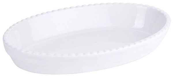Contacto Backform Porzellan weiß, 24,0 x 14,0 x H4,5 cm, 2755/240