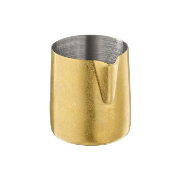 APS Gießer/ Milchkännchen "FLOW", 18/8 Edelstahl, PVD-beschichtet, Vintage-Look, 150 ml, Ø 6 cm, Höhe 6,5 cm, Gold, 10306