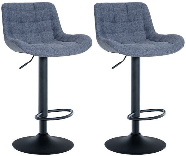 CLP Barhocker Tover Stoff, blau, VE: 2 Stück, 322342