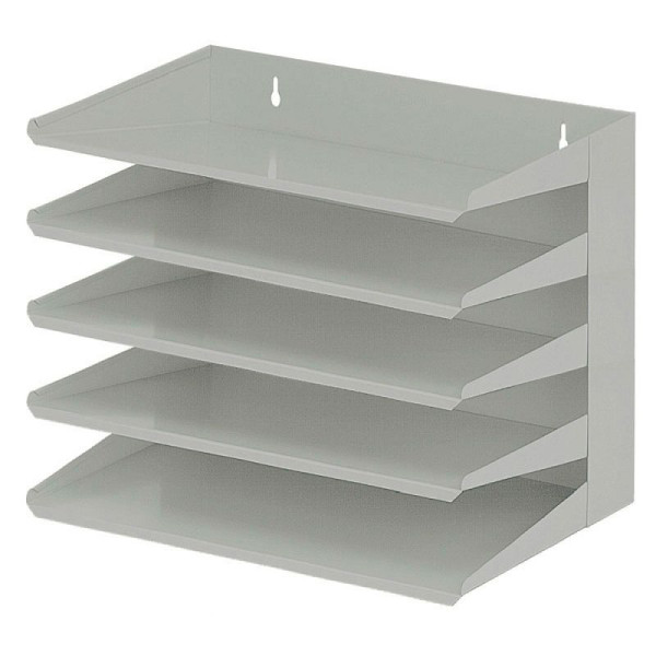 STEIN HGS Sortierregal, grau, 5 Stück, grau, Stahl, 84232.0002