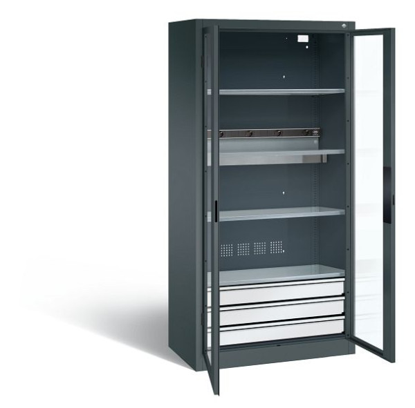 C+P Akkuladeschrank, H1950xB930xT500 mm, Anthrazit, 8921-055E1 S10019