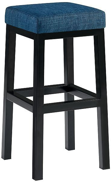 CLP Barhocker Taylor B80 Stoff, blau, 101026510, 4251152622350