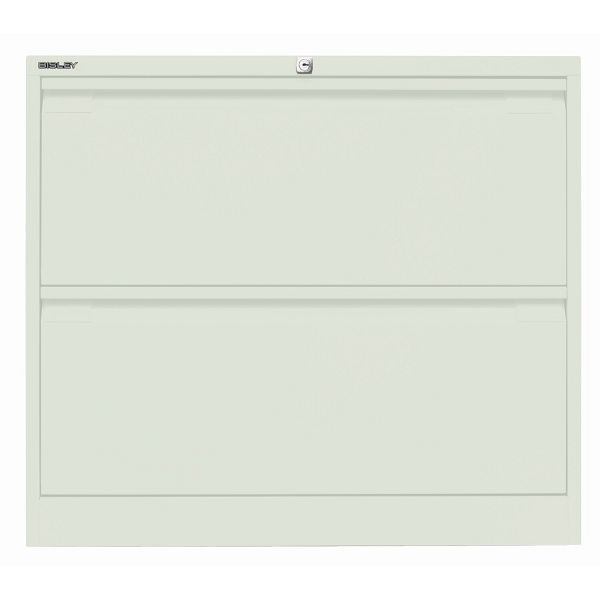 Bisley Hängeregistraturschrank, doppelbahnig, 2 HR-Schubladen, 644 portland, DF2644