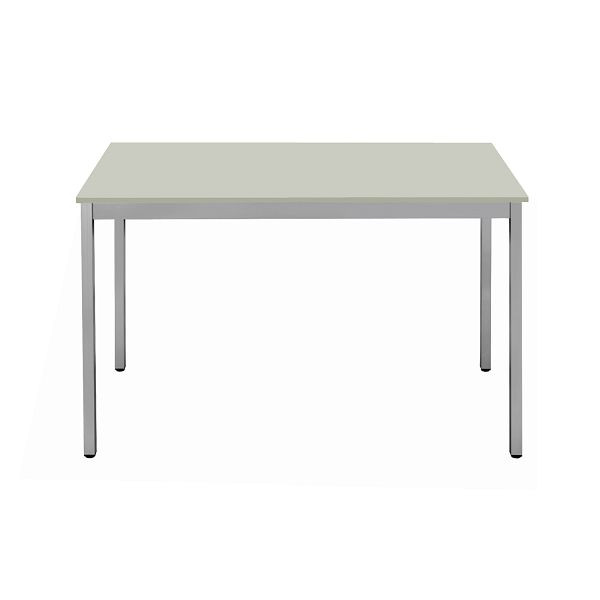 Bisley Mehrzwecktisch, Breite 1200 mm, Tiefe 600 mm, 19mm Tischstärke, 399 chrom x G grau, MT1206G399