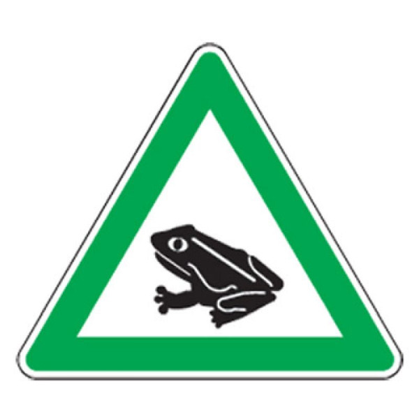 Stein HGS Natur- und Umweltschutzschild -Krötenwanderung-, SL 900mm/nicht reflektierend, uw040006s20