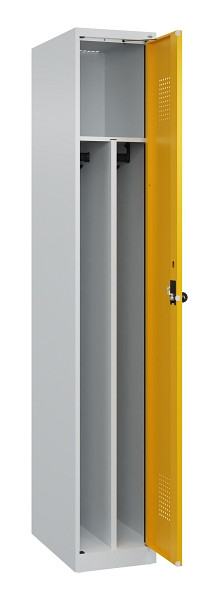 C+P Spind Evolo PLUS, 1 Abteil, 1850x300x500mm, 7035/1004, Verschluss Drehriegel, 049000-10F S10000