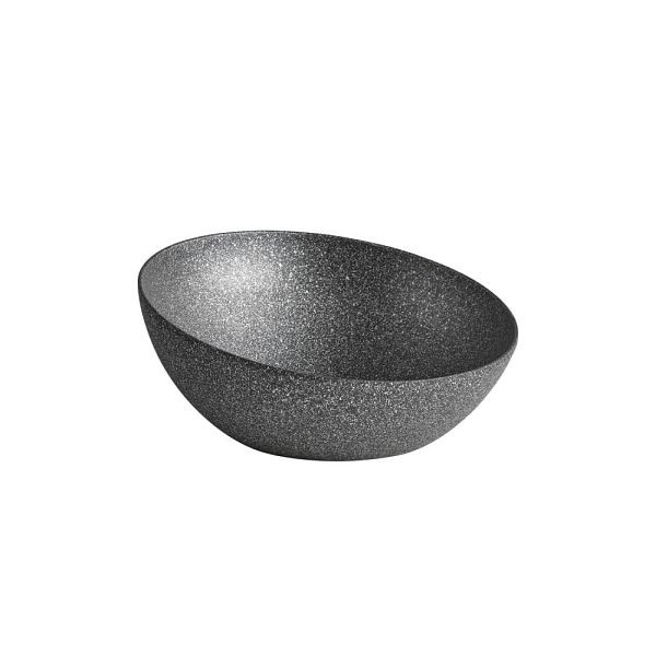 APS Schale "FROSTFIRE", Aluminium, Antihaftbeschichtung, Ø 26,5 cm, 1,9 Liter, schwarz-silber, 30015