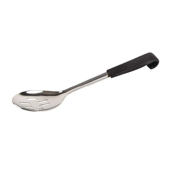 Vogue Servierlöffel mit schwarzem Griff 34cm, langlebig, CS911