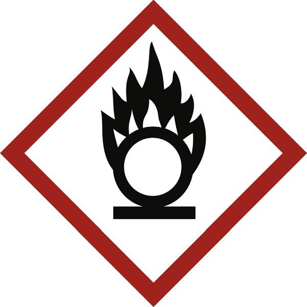 Moedel Oxidierend (GHS 03), Folie, 15x15 mm, VE: 1000 Stück/Rolle, 108573