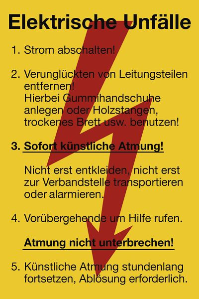 Moedel Elektrische Unfälle, Kunststoff, 200x300 mm, 58315