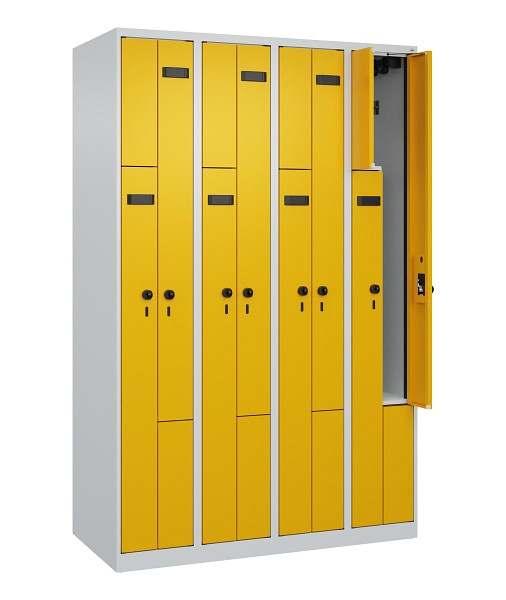 C+P Z-Spind Evolo PLUS, 8 Fächer, 1850x1200x500mm, 7035/1004, Drehriegel, 049003-408 S10001