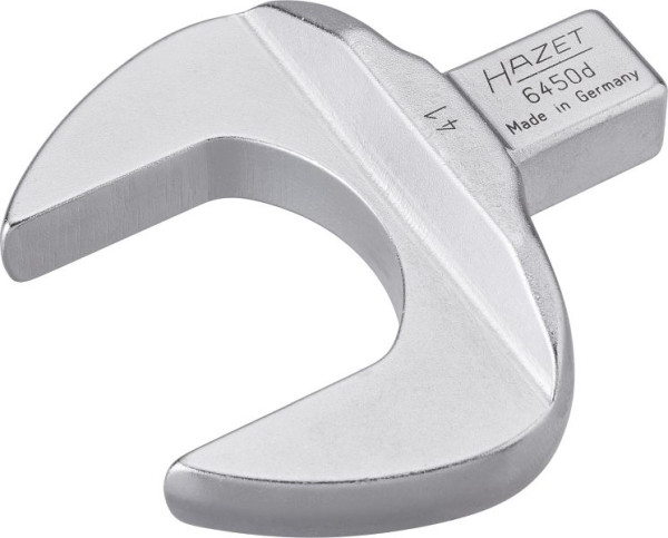 Hazet Einsteck-Maulschlüssel, Einsteck-Vierkant 14 x 18 mm, Außen-Sechskant Profil, 41 mm, 6450D-41