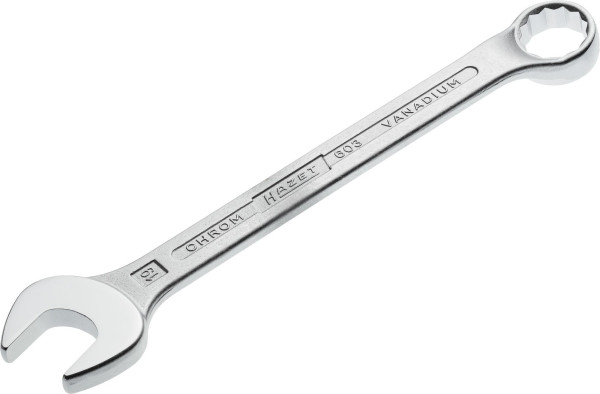 Hazet Ring-Maulschlüssel, Außen-Doppel-Sechskant Profil, 19 mm, 603-19