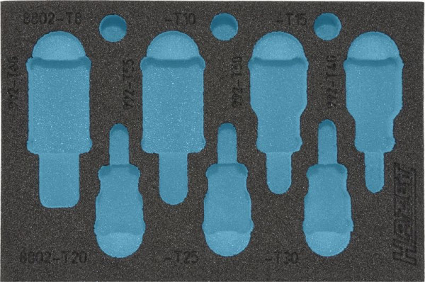 Hazet 2-Komponenten Weichschaum-Einlage, für 1557/10, Abmessungen / Länge: 172 mm x 114 mm, 163-218L