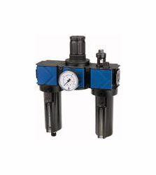 Riegler Wartungseinheit, 3-teilig mit Metallbehälter inkl. Sichtrohr und Tropfaufsatz aus Metall, 125344