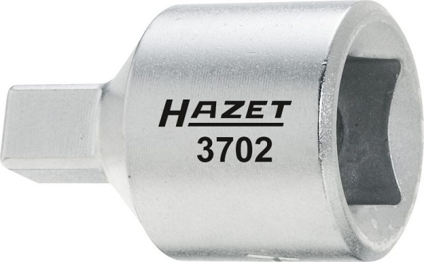 Hazet Öldienst Schraubendreher-Steckschlüsseleinsatz, Vierkant hohl 12,5 mm (1/2 Zoll), Innen-Vierkant Profil, 8 mm, 3702
