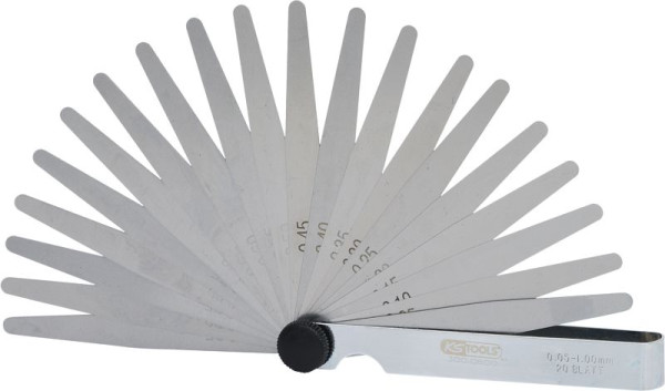 KS Tools Fühlerlehre, 20 Blatt, 0, 05-1mm, 300.0600, 4042146067727