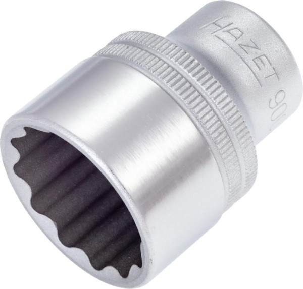Hazet Steckschlüsseleinsatz, Doppelsechskant, Vierkant hohl 12,5 mm (1/2 Zoll), Außen-Doppel-Sechskant-Tractionsprofil, 26 mm, 900Z-26