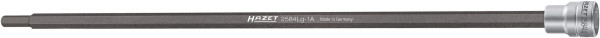 Hazet Antriebswellen Schraubendreher-Steckschlüsseleinsatz, 3/8 Zoll (10 mm) Vierkant, Innen Sechskant Profil, SW 6 mm, 2584LG-1A