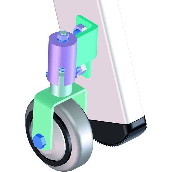 ZARGES Federbockrollen (1 Satz = 2 Stück), Montage außen, 8101