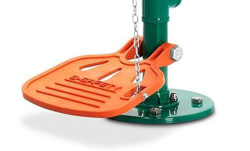 B-SAFETY Fußpedal für Augenduschen, Kunststoff, orange, BR 870370, 305316